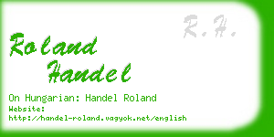 roland handel business card